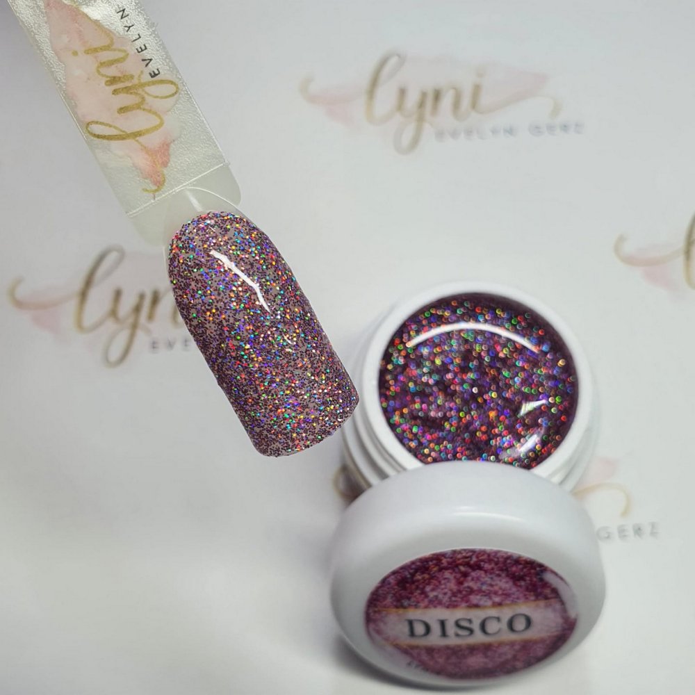 Farbgel Disco 5ml Premium* für Nageldesign Nägel & Nagelstudios Farbgel Disco 5ml Premium*, color gel, effektgel, Farbe für Nägel, Gel Farben, Gelnägel Farbe, Glitter Gel, Glitzergel, holo, pink für Nägel im Nageldesign & Nagelstudios