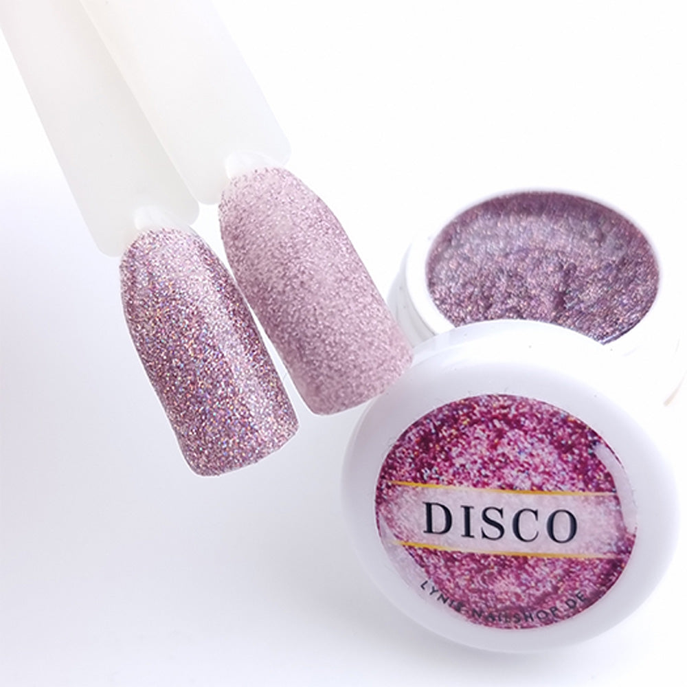 Farbgel Disco 5ml Premium* für Nageldesign Nägel & Nagelstudios Farbgel Disco 5ml Premium*, color gel, effektgel, Farbe für Nägel, Gel Farben, Gelnägel Farbe, Glitter Gel, Glitzergel, holo, pink für Nägel im Nageldesign & Nagelstudios