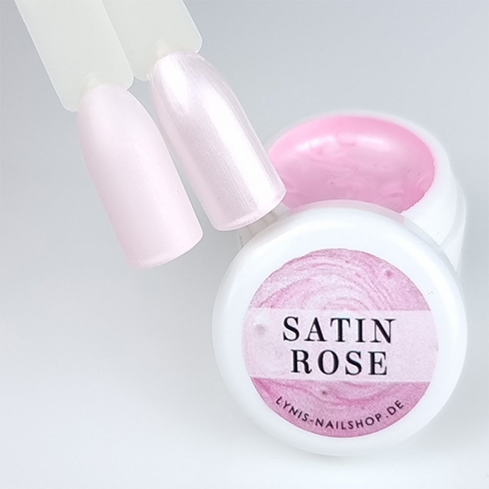 Farbgel Satin Rose 5ml Premium* für Nageldesign Nägel & Nagelstudios Farbgel Satin Rose 5ml Premium*, color gel, Farbe für Nägel, Gel Farben, Gelnägel Farbe, glimmer, glitzer, rosa, rose für Nägel im Nageldesign & Nagelstudios