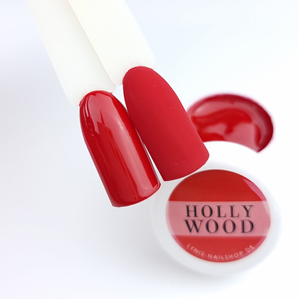 Farbgel Hollywood 5ml Premium* für Nageldesign Nägel & Nagelstudios Farbgel Hollywood 5ml Premium*, color gel, Farbe für Nägel, Gel Farben, Gelnägel Farbe, rot für Nägel im Nageldesign & Nagelstudios