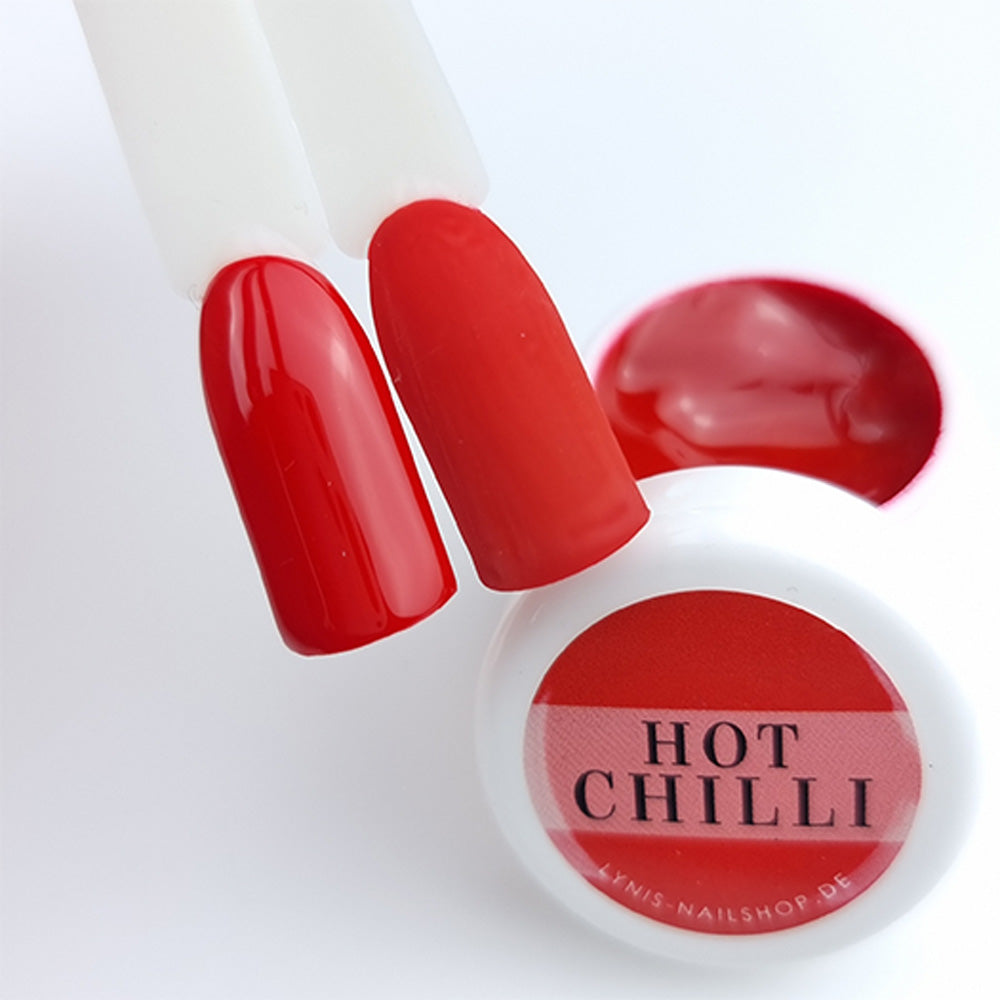 Farbgel Hot Chili 5ml Premium* für Nageldesign Nägel & Nagelstudios Farbgel Hot Chili 5ml Premium*, color gel, Farbe für Nägel, Gel Farben, Gelnägel Farbe, rot für Nägel im Nageldesign & Nagelstudios