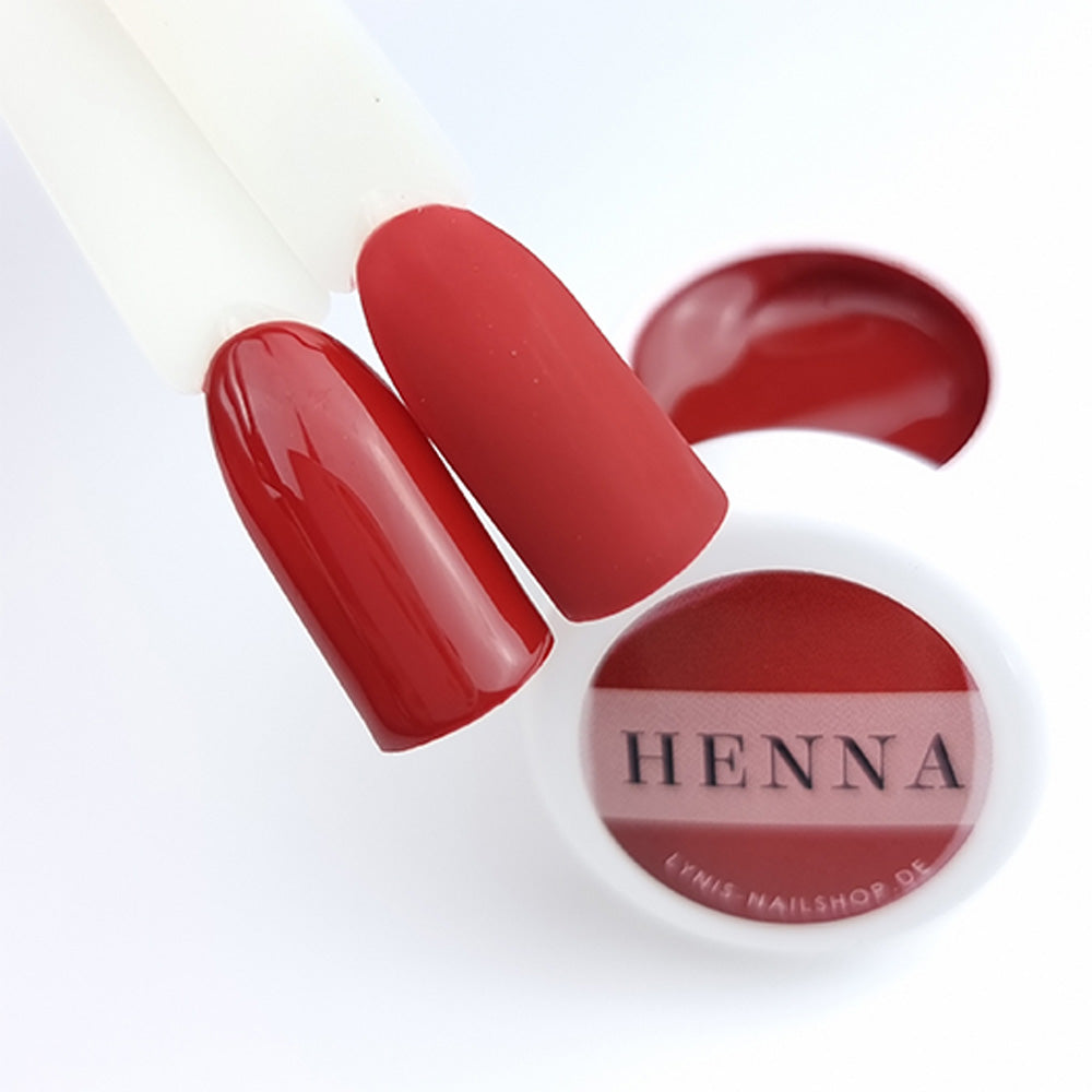 Farbgel Henna 5ml Premium* für Nageldesign Nägel & Nagelstudios Farbgel Henna 5ml Premium*, color gel, Farbe für Nägel, Gel Farben, Gelnägel Farbe, rot für Nägel im Nageldesign & Nagelstudios