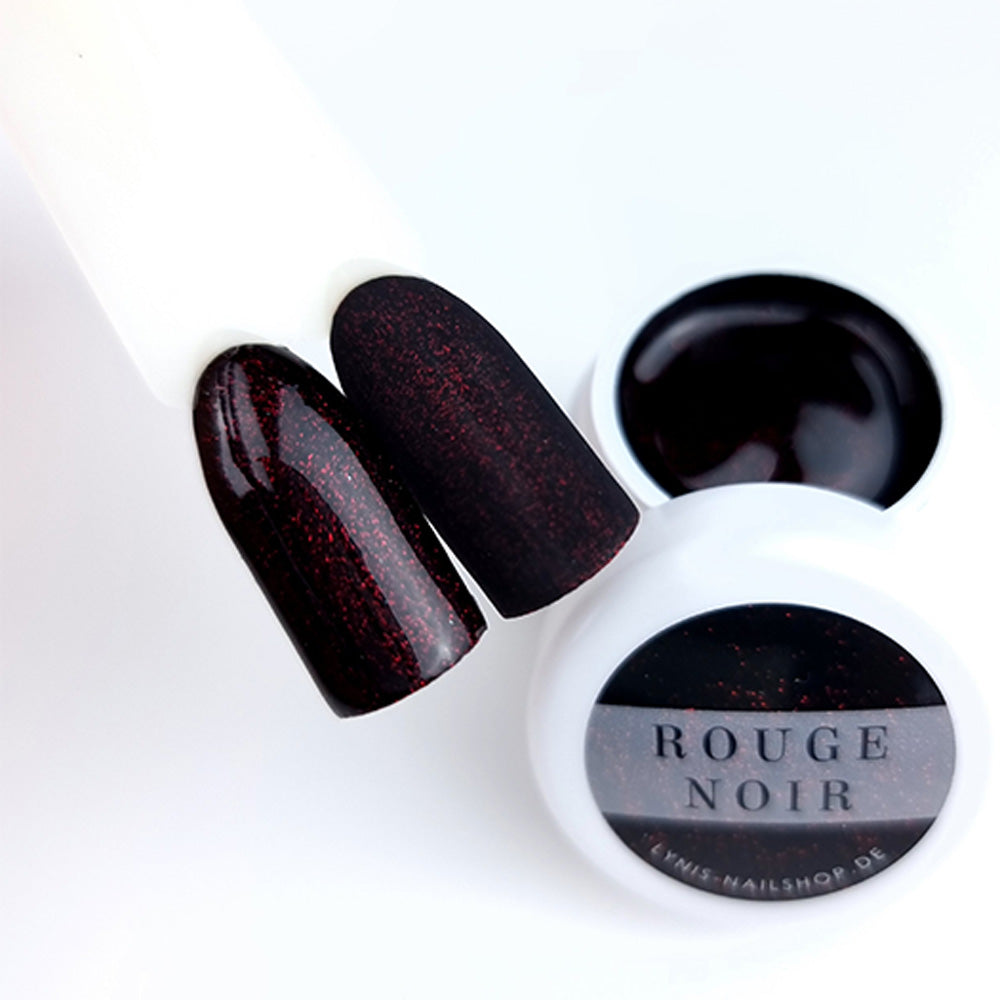 Farbgel Rouge Noir 5ml Premium* für Nageldesign Nägel & Nagelstudios Farbgel Rouge Noir 5ml Premium*, bordeaux, Color Gel, Colour Gel, cremig, Farbgel, glimmer, glitzer, premium, rot, Schimmer für Nägel im Nageldesign & Nagelstudios