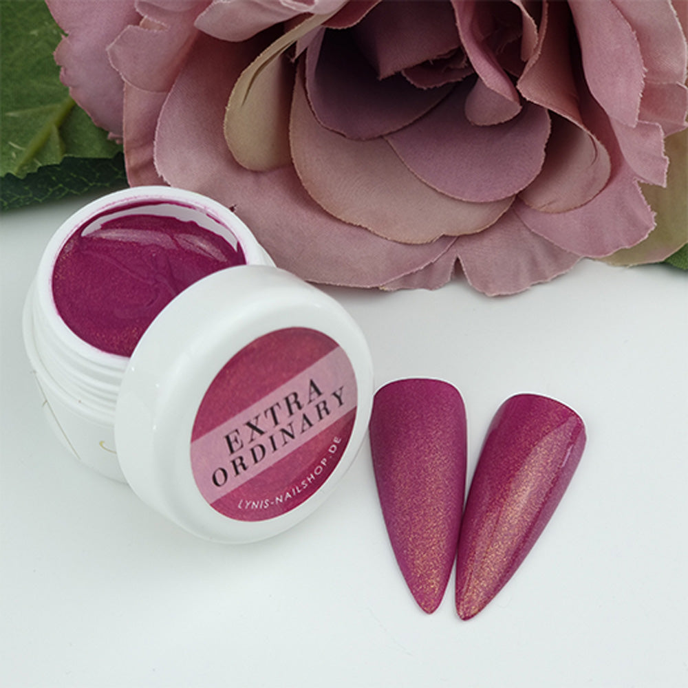 Farbgel Extraordinary 5ml Premium* für Nageldesign Nägel & Nagelstudios Farbgel Extraordinary 5ml Premium*, color gel, Farbe für Nägel, Gel Farben, Gelnägel Farbe, pink, schimmer für Nägel im Nageldesign & Nagelstudios