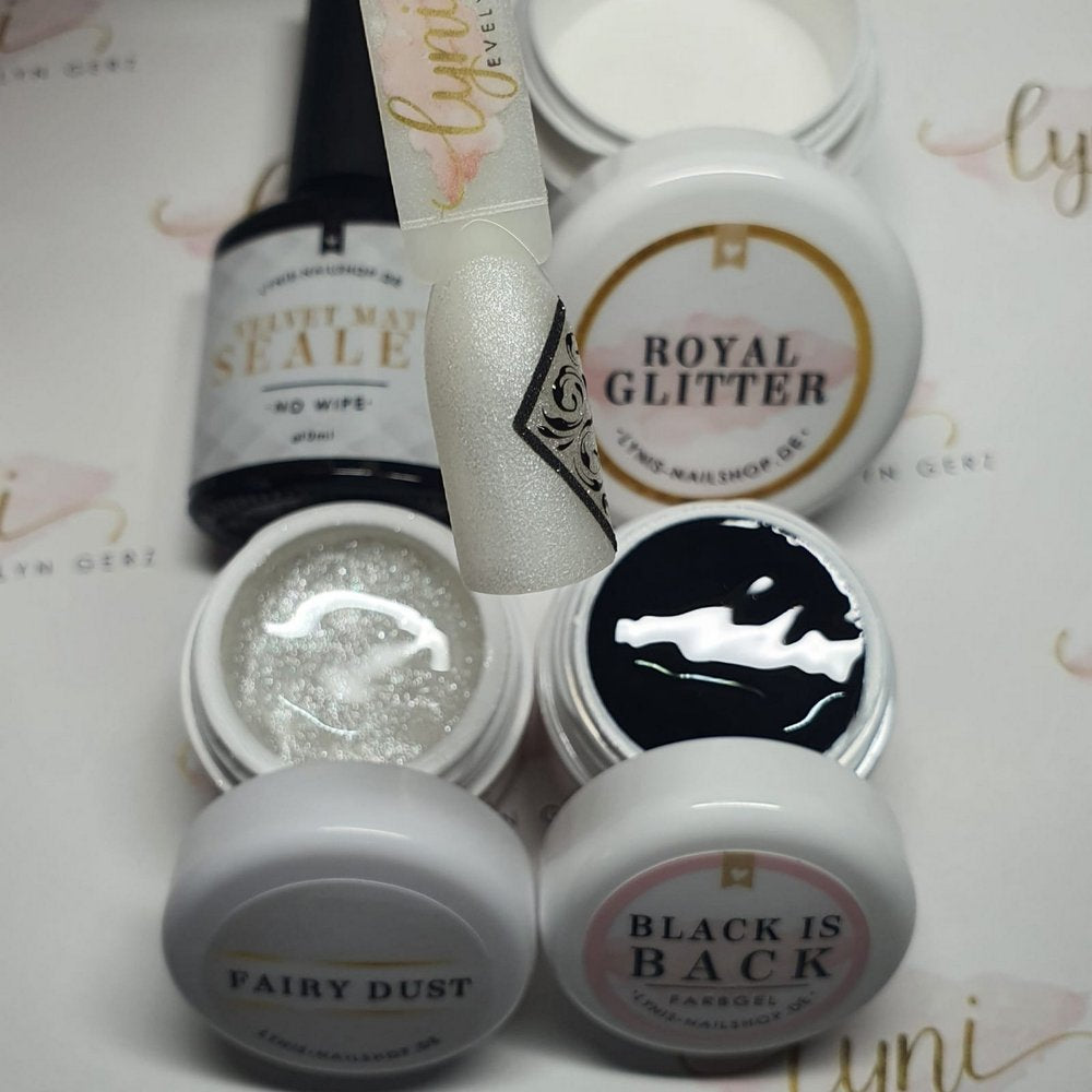Farbgel Fairy Dust 5ml Premium* für Nageldesign Nägel & Nagelstudios Farbgel Fairy Dust 5ml Premium*, color gel, effektgel, Farbe für Nägel, Gel Farben, Gelnägel Farbe, Glitter Gel, Glitzergel, weiß, white für Nägel im Nageldesign & Nagelstudios
