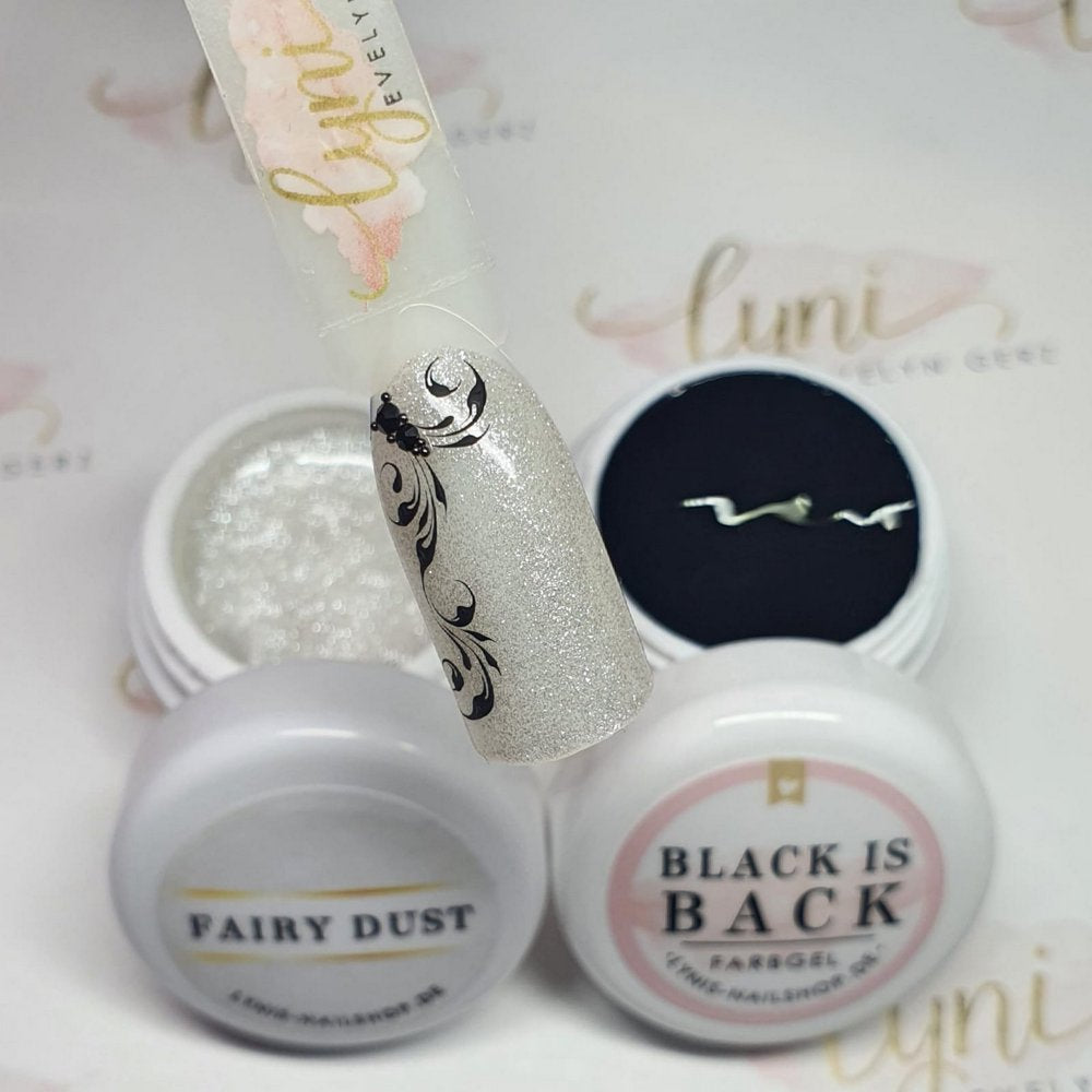 Farbgel Fairy Dust 5ml Premium* für Nageldesign Nägel & Nagelstudios Farbgel Fairy Dust 5ml Premium*, color gel, effektgel, Farbe für Nägel, Gel Farben, Gelnägel Farbe, Glitter Gel, Glitzergel, weiß, white für Nägel im Nageldesign & Nagelstudios