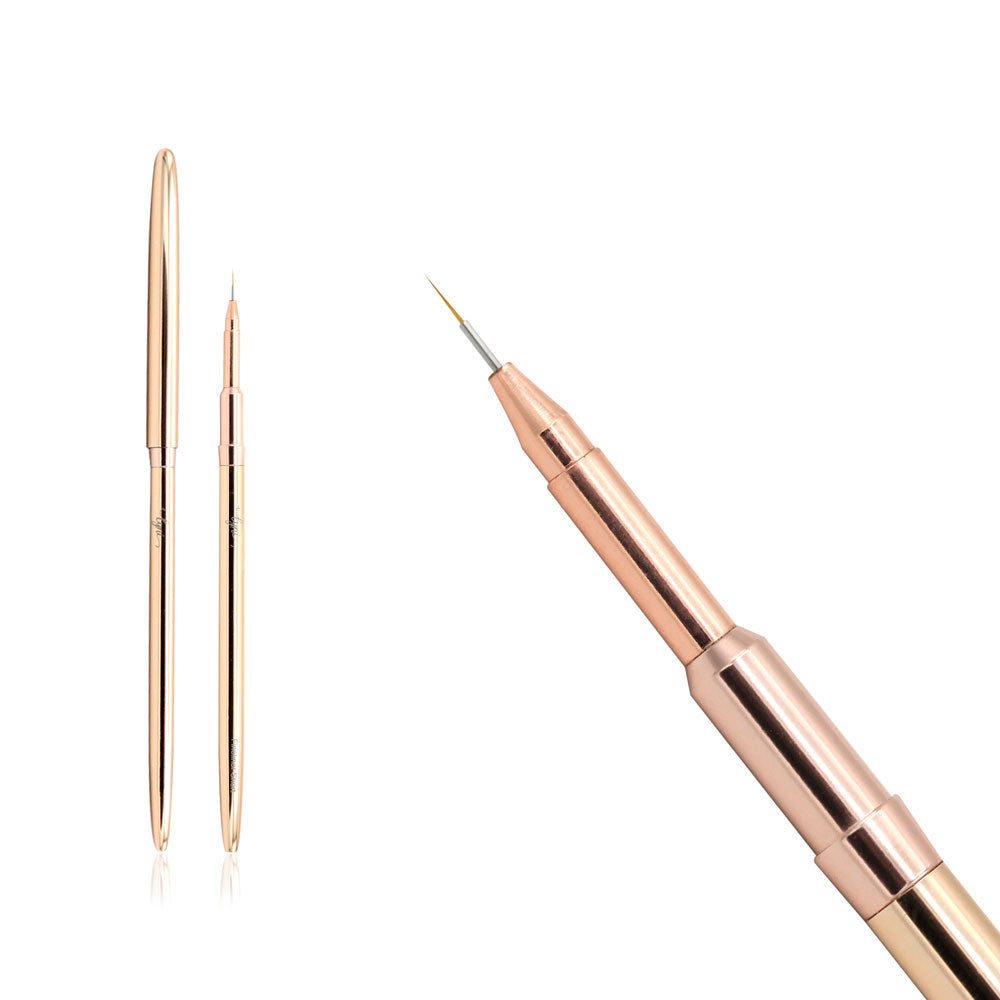 Fineliner Pinsel Rosegold · Kurz für Nageldesign Nägel & Nagelstudios Fineliner Pinsel Rosegold · Kurz, Design Pinsel, feine linien für Nägel im Nageldesign & Nagelstudios