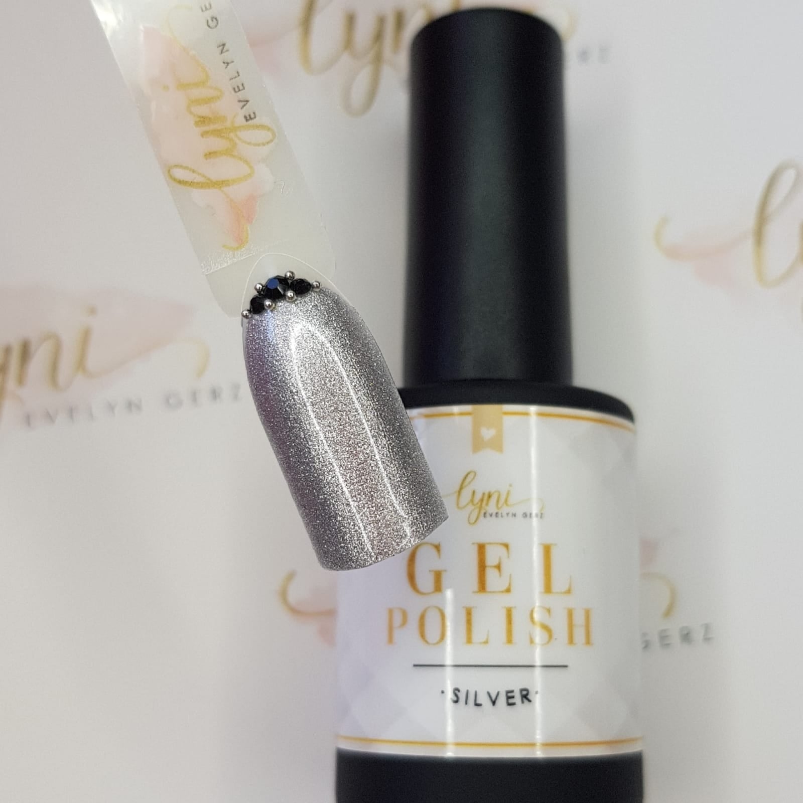 Shellac · Silver 7,3ml für Nageldesign Nägel & Nagelstudios Shellac · Silver 7,3ml, gel polish, gellack, glimmer, glitter, glitzer, nail polish, silber, uv lack für Nägel im Nageldesign & Nagelstudios