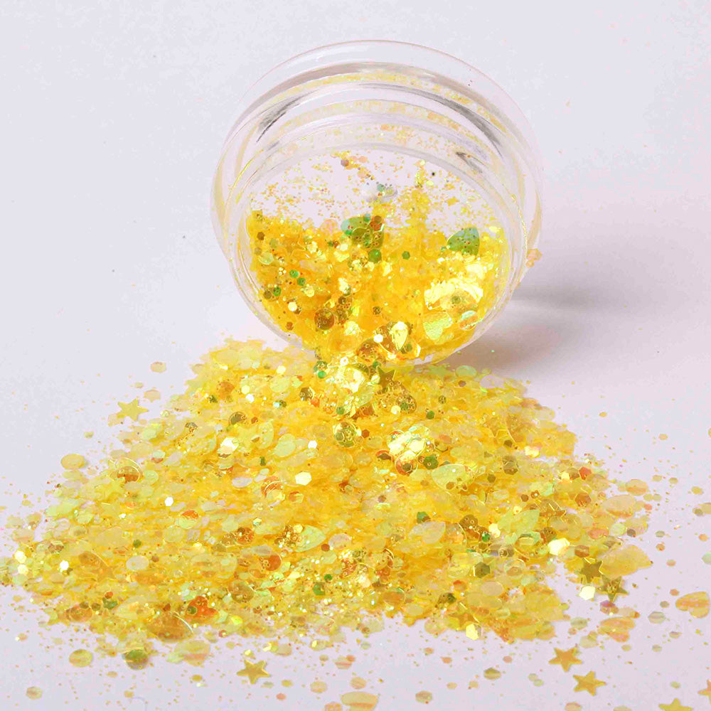 Sweet Heart · Yellow - Glitter für Nageldesign Nägel & Nagelstudios Sweet Heart · Yellow - Glitter, farbliches Glitzer, gelb, glimmer, glitter für Nägel im Nageldesign & Nagelstudios