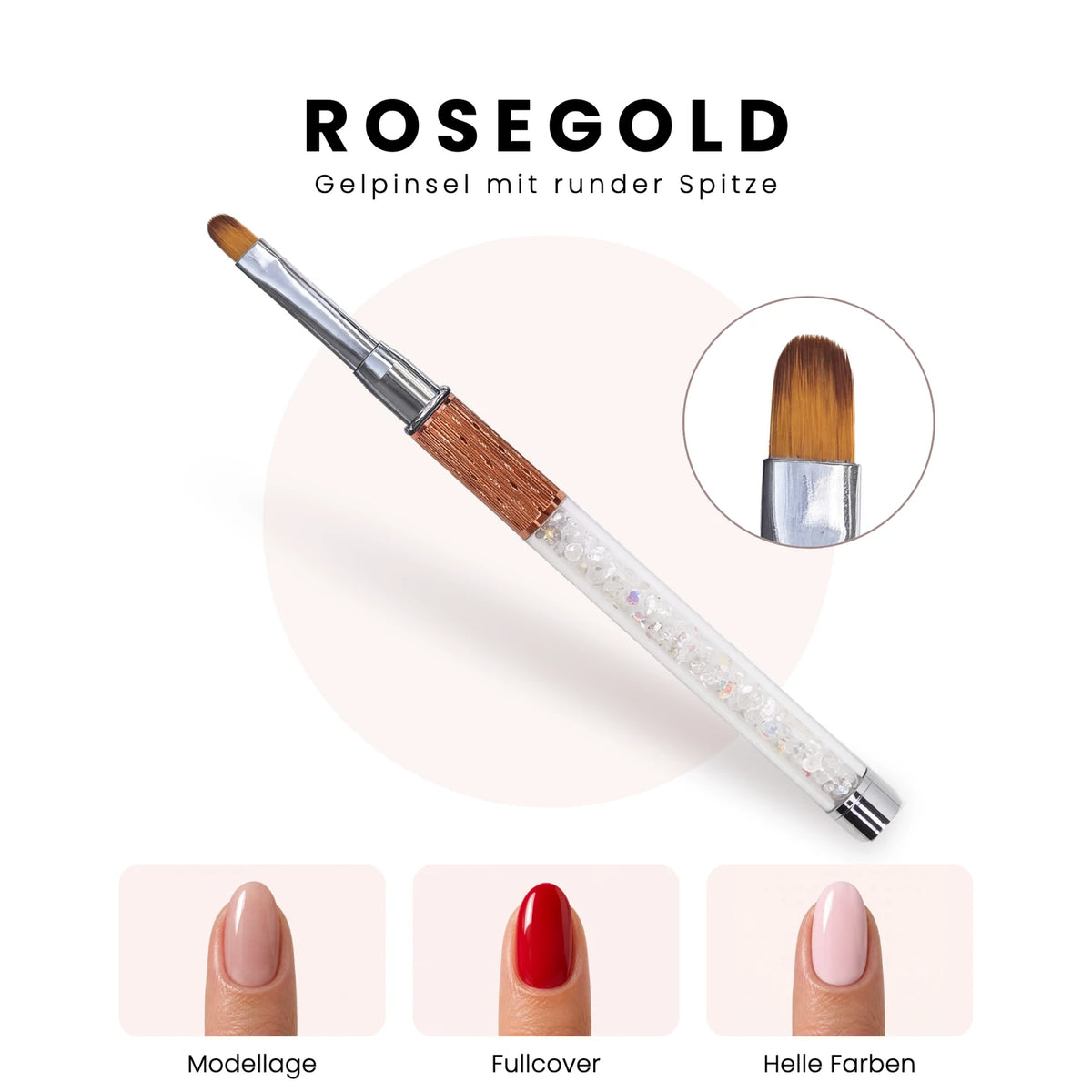 Gelpinsel rosegold · Größe 6 Gelpinsel rosegold · Größe 6