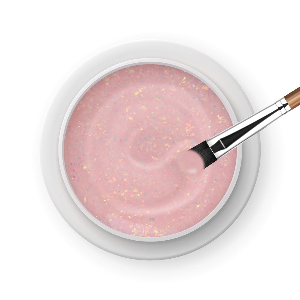 Glacier Builder Gel · Peach 15ml für Nageldesign Nägel & Nagelstudios Glacier Builder Gel · Peach 15ml, Aufbaugel, Babyboomer Gel, bunt, Flakes, irisierend, schimmer, Verlauf für Nägel im Nageldesign & Nagelstudios