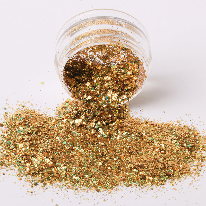 Gold · Glitter für Nageldesign Nägel & Nagelstudios Gold · Glitter, farbliches Glitzer, glimmer, glitter für Nägel im Nageldesign & Nagelstudios