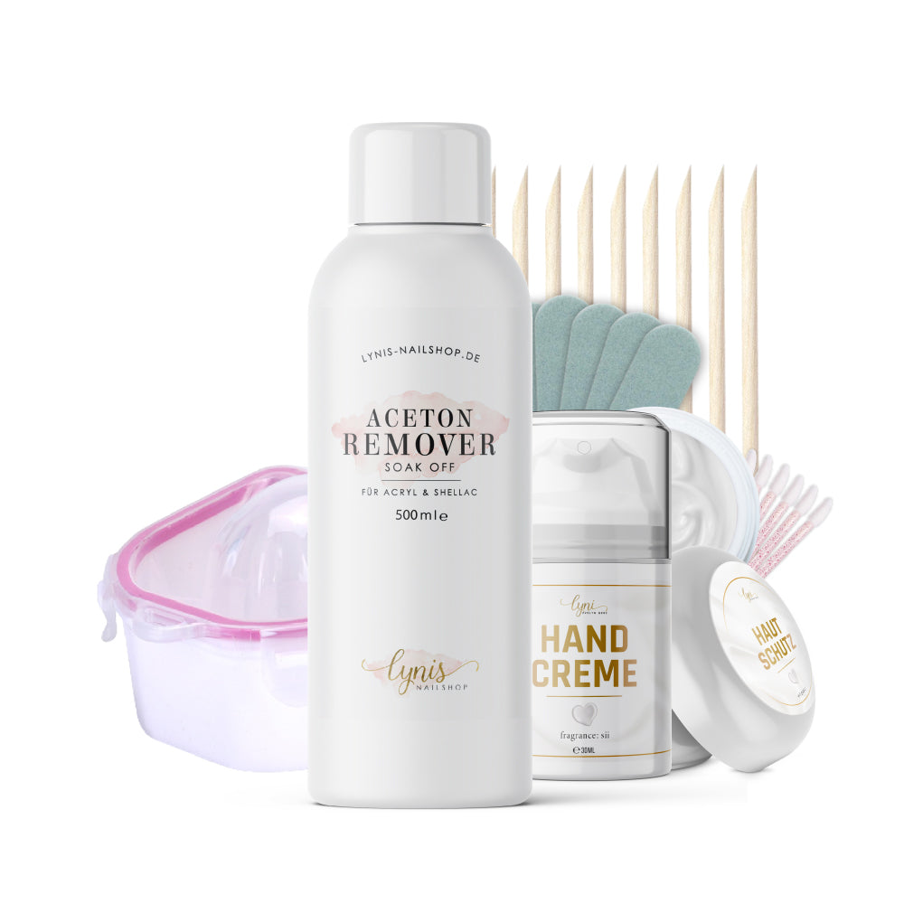 Remover Set für Glue Gel Nails + GRATIS Videoanleitung* für Nageldesign Nägel & Nagelstudios Remover Set für Glue Gel Nails + GRATIS Videoanleitung*, ablösen, abmachen, aceton, einweichen, entfernen, glue Gel, kleber entfernen, press on nails, press on tips für Nägel im Nageldesign & Nagelstudios