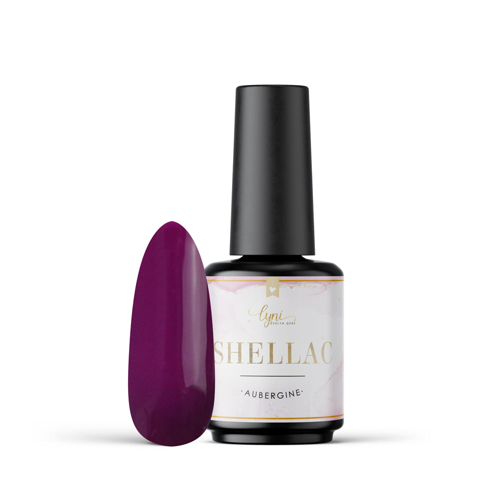 TNS Nagellack Aubergine Braun-Burgunder – Deckend & Glänzend | 10 Ml Mit Maxi Brush