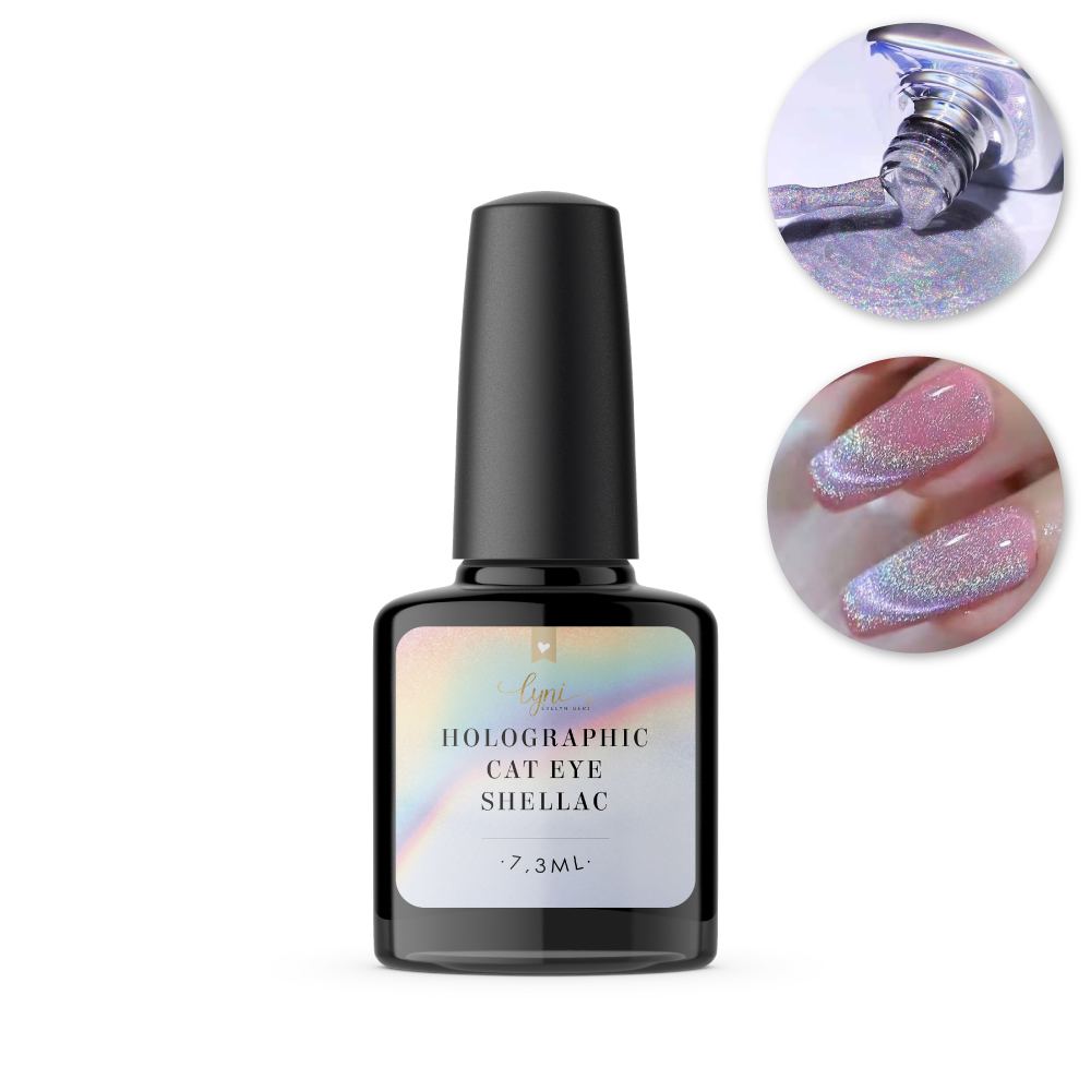 Holographic Cats Eye 7,3 ml* für Nageldesign Nägel & Nagelstudios Holographic Cats Eye 7,3 ml*, Cat Eye, Disco, Gellack, Gelpolish, Glimmer, Glitzer, Glitzerlack, Holo Effekt, Holografisch, Katzenaugen für Nägel im Nageldesign & Nagelstudios
