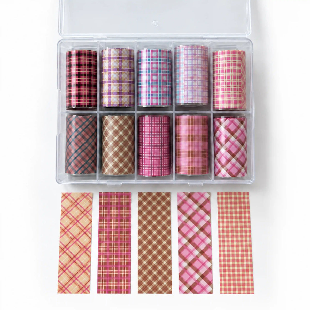 Karo · Nailartbox mit Folien Karo · Nailartbox mit Folien