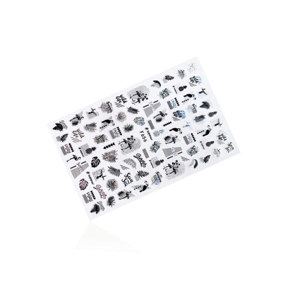 Sticker Black & Silver F656 Sticker Black & Silver F656