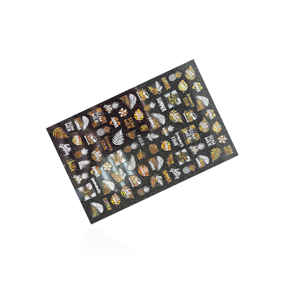 Sticker White & Gold F654 Sticker White & Gold F654