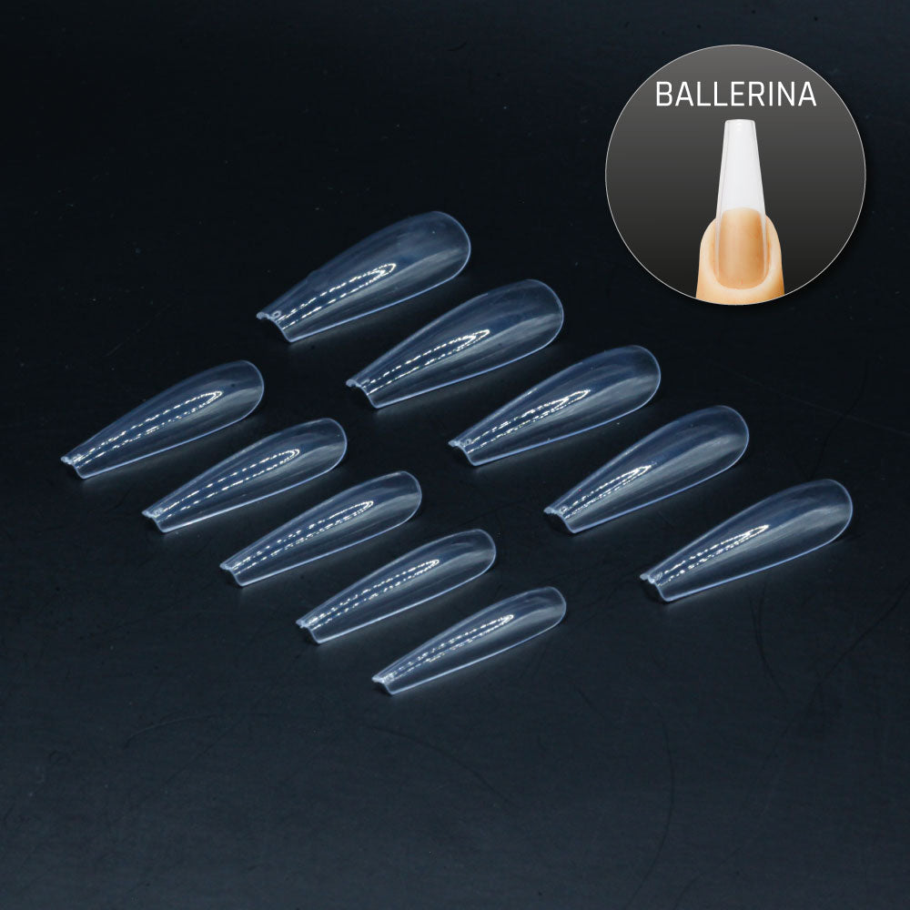 Ballerina Normal · Clear · Press On Tips für Nageldesign Nägel & Nagelstudios Ballerina Normal · Clear · Press On Tips, aufdrück Nägel, click it tips, durchsichtig, klar, press on nails, press on nägel für Nägel im Nageldesign & Nagelstudios