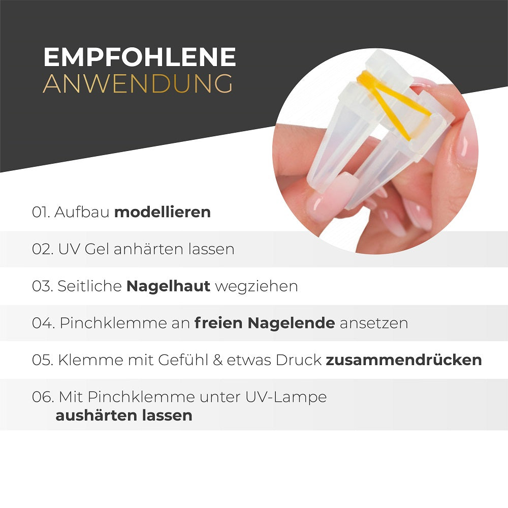 Pinch Klemme · clear für Nageldesign Nägel & Nagelstudios Pinch Klemme · clear, klar, klemme, Nagelklemme für Nägel im Nageldesign & Nagelstudios