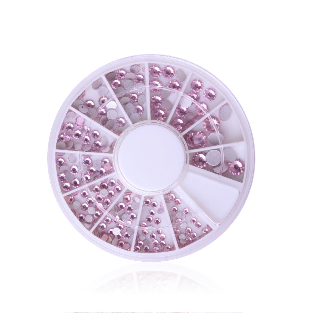 Kristalle Rose · Nailart Rondell für Nageldesign Nägel & Nagelstudios Kristalle Rose · Nailart Rondell, milchige Steine, rosa, rose, Steinchen, Strasssteine, verschiedene Größen für Nägel im Nageldesign & Nagelstudios
