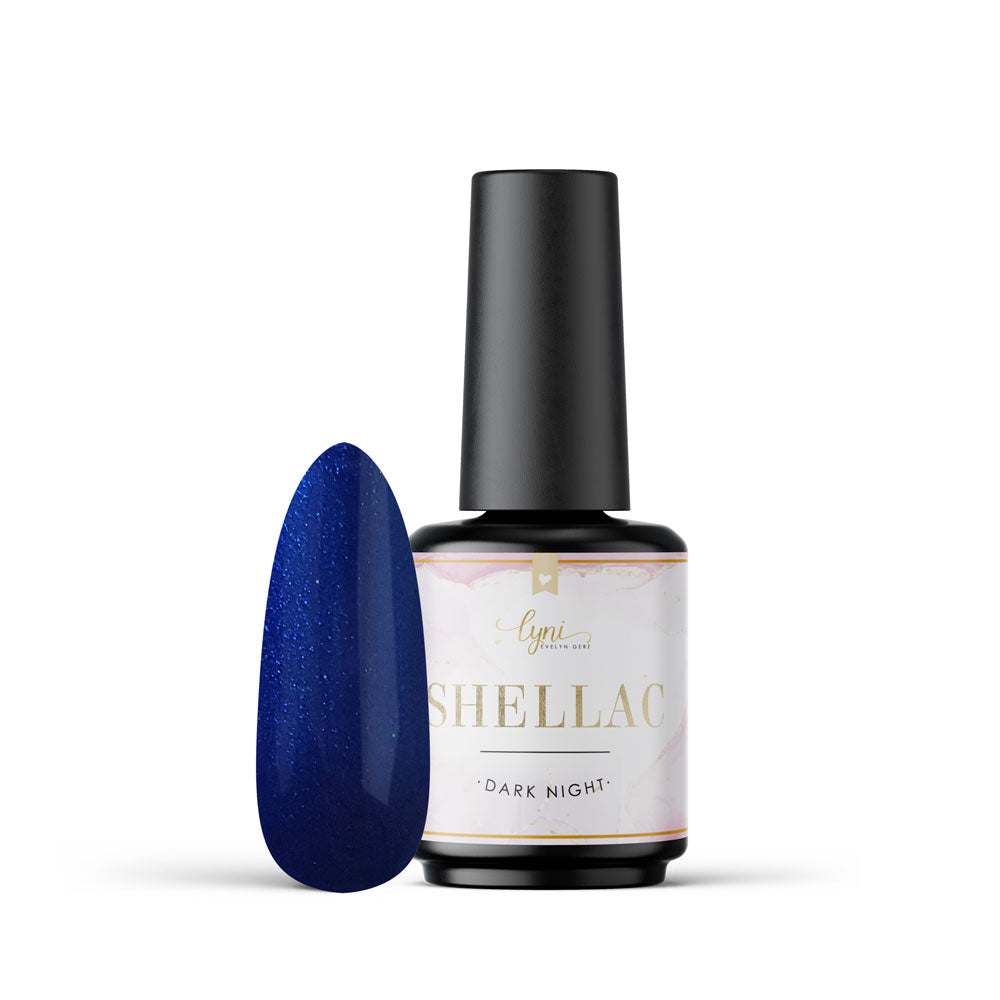 Shellac · Dark Night 7,3ml für Nageldesign Nägel & Nagelstudios Shellac · Dark Night 7,3ml, blau, gel polish, gellack, nail polish, schimmer, uv lack für Nägel im Nageldesign & Nagelstudios