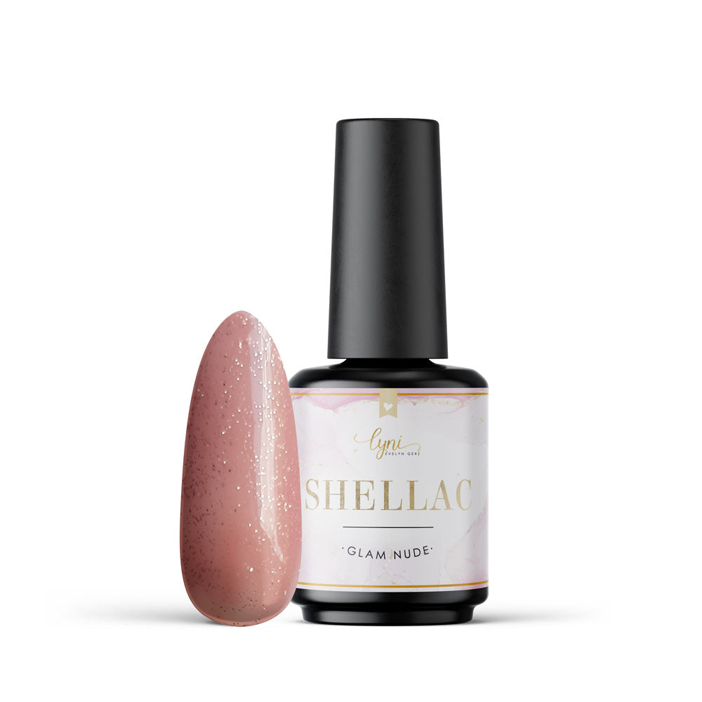 Shellac · Glam Nude 7,3ml für Nageldesign Nägel & Nagelstudios Shellac · Glam Nude 7,3ml, gel polish, gellack, glimmer, glitter, glitzer, nail polish, nude braun, rot, uv lack für Nägel im Nageldesign & Nagelstudios
