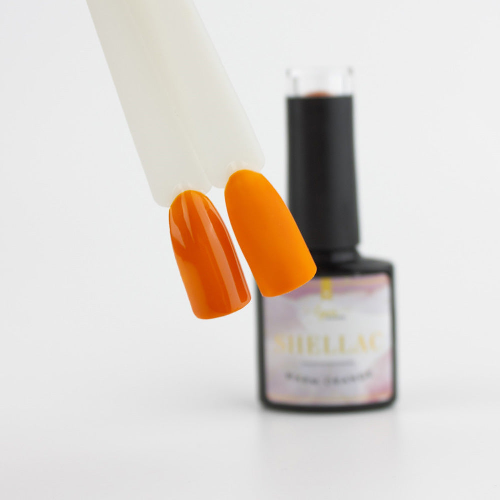 Shellac · Warm Orange 7,3ml für Nageldesign Nägel & Nagelstudios Shellac · Warm Orange 7,3ml, gel polish, gellack, nail polish, orange, uv lack für Nägel im Nageldesign & Nagelstudios