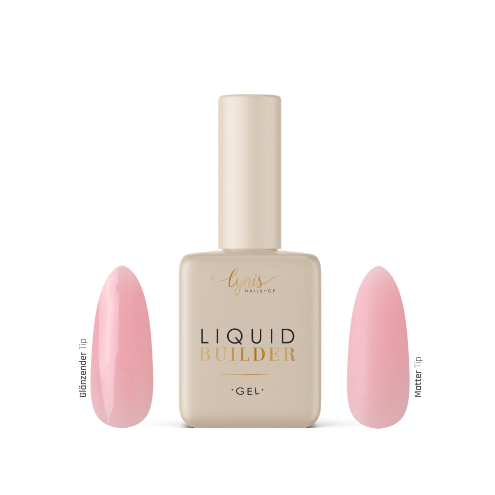 Liquid Builder · Creamy Rose 10ml für Nageldesign Nägel & Nagelstudios Liquid Builder · Creamy Rose 10ml, Aufbaugel in der Flasche, Builder in the bottle, Gel in der Flasche für Nägel im Nageldesign & Nagelstudios