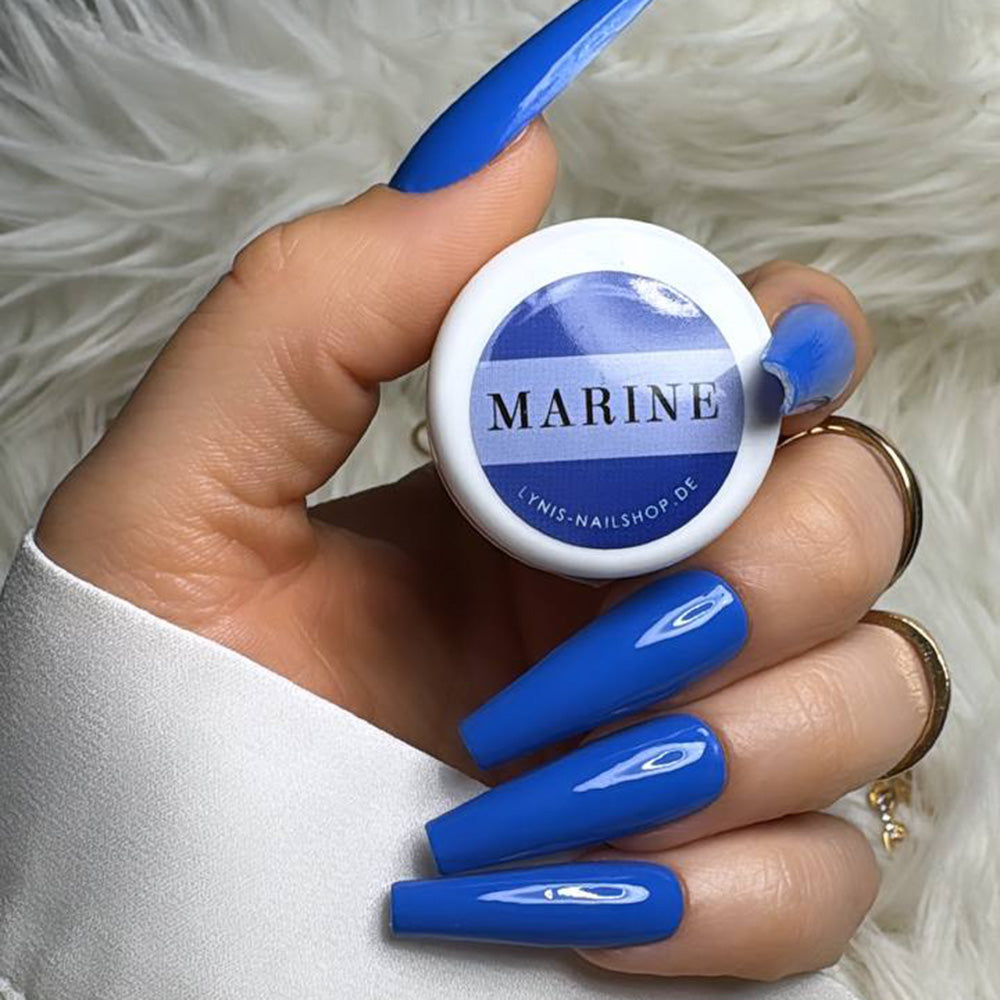 Farbgel Marine 5ml Premium* für Nageldesign Nägel & Nagelstudios Farbgel Marine 5ml Premium*, blau, color gel, Farbe für Nägel, Gel Farben, Gelnägel Farbe für Nägel im Nageldesign & Nagelstudios