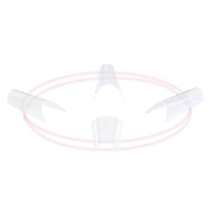 Tunneltips · Clear · Nachfüllbeutel 500 Stück für Nageldesign Nägel & Nagelstudios Tunneltips · Clear · Nachfüllbeutel 500 Stück, New Style, NS, Square, Verlängerung, Verlängerungs Tips für Nägel im Nageldesign & Nagelstudios