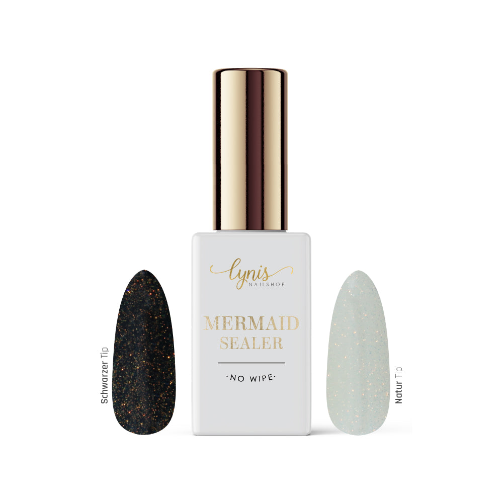 Mermaid Sealer · No Wipe · 10ml* für Nageldesign Nägel & Nagelstudios Mermaid Sealer · No Wipe · 10ml*, glanz Versiegler, glimmer, Glitter, Glitzer, schimmer, Top Coat, Versiegelungsgel, Versiegler für Nägel im Nageldesign & Nagelstudios