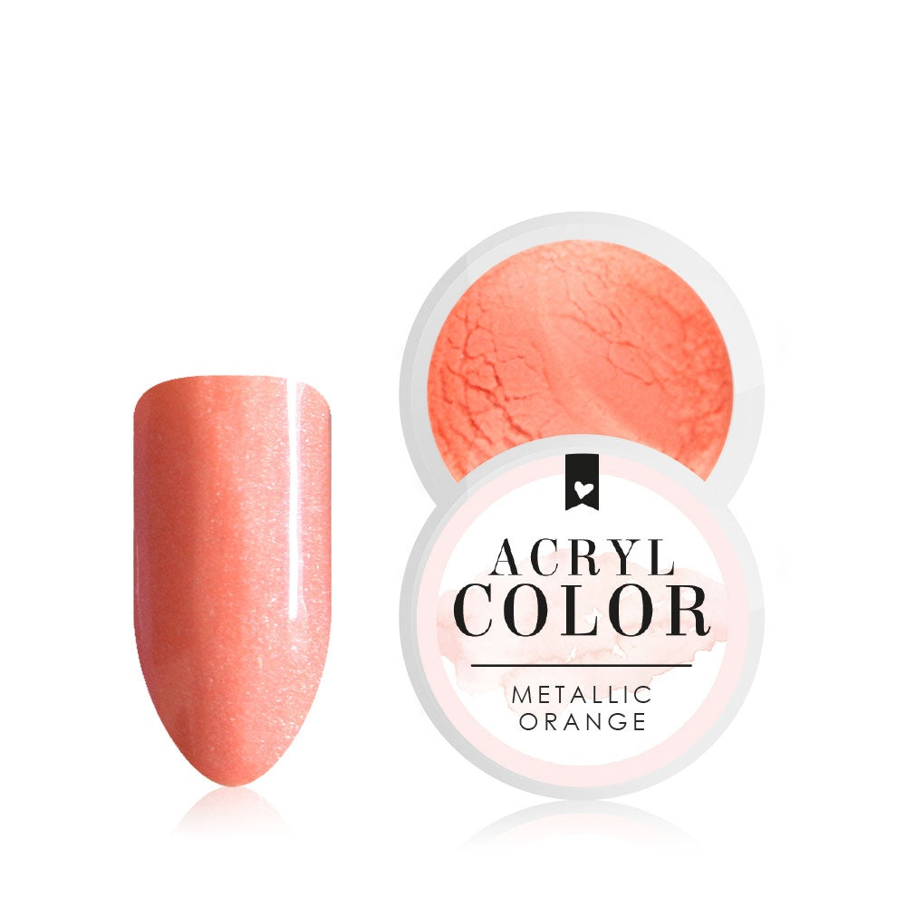 Acryl Color · Metallic Orange* für Nageldesign Nägel & Nagelstudios Acryl Color · Metallic Orange*, Acryl Farbe, dipgel, Farbpuder, powder, puder, Pulver Gel für Nägel im Nageldesign & Nagelstudios