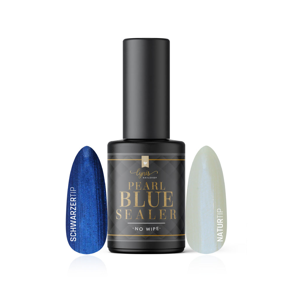 Pearl Blue Sealer · No Wipe · 10ml* für Nageldesign Nägel & Nagelstudios Pearl Blue Sealer · No Wipe · 10ml*, glanz Versiegler, glimmer, Glitter, Glitzer, schimmer, Top Coat, Versiegelungsgel, Versiegler für Nägel im Nageldesign & Nagelstudios