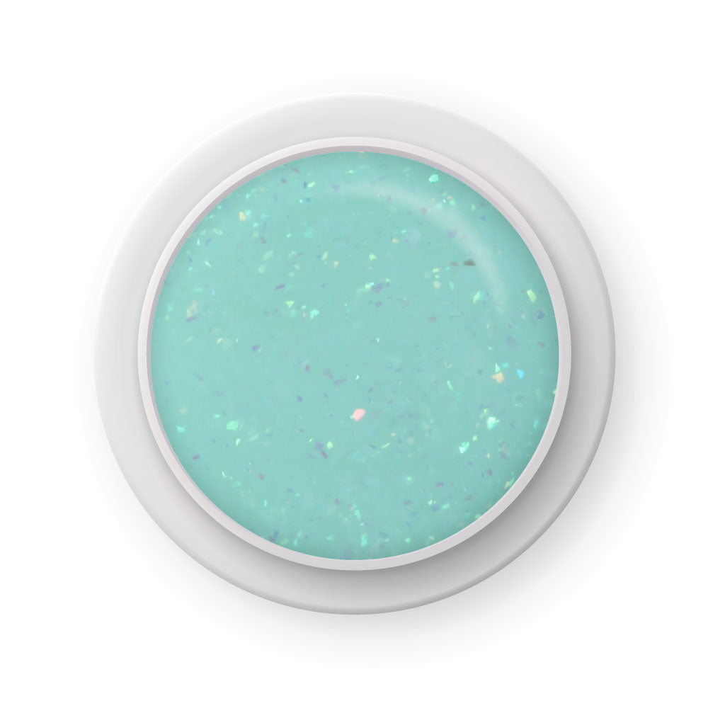 Glacier Builder Gel · Mint 15ml für Nageldesign Nägel & Nagelstudios Glacier Builder Gel · Mint 15ml, Aufbaugel, Babyboomer Gel, bunt, Flakes, irisierend, mint, schimmer, Verlauf für Nägel im Nageldesign & Nagelstudios