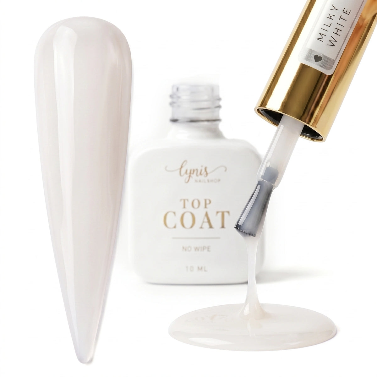 Milky White Sealer · No Wipe · 10ml* Milky White Sealer · No Wipe · 10ml*