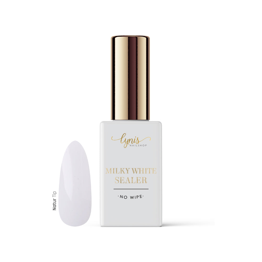 Milky White Sealer · No Wipe · 10ml* für Nageldesign Nägel & Nagelstudios Milky White Sealer · No Wipe · 10ml*, glanz Versiegler, milchiger versiegler, Top Coat, Versiegelungsgel, Versiegler, versiegler für Babyboomer, weiß für Nägel im Nageldesign & Nagelstudios