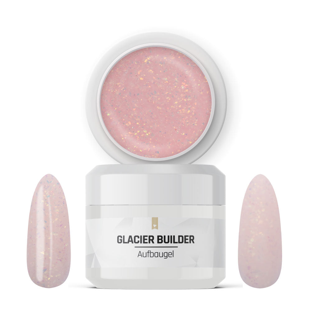 Glacier Builder Gel · Peach 15ml für Nageldesign Nägel & Nagelstudios Glacier Builder Gel · Peach 15ml, Aufbaugel, Babyboomer Gel, bunt, Flakes, irisierend, schimmer, Verlauf für Nägel im Nageldesign & Nagelstudios
