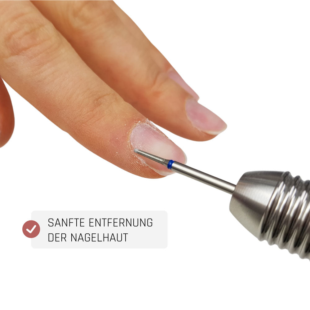Nagelhaut Bit · Diamant für Nageldesign Nägel & Nagelstudios Nagelhaut Bit · Diamant, _label: Beliebt, fräserbit, Nagelhaut Bit, oval, Russiche Maniküre für Nägel im Nageldesign & Nagelstudios