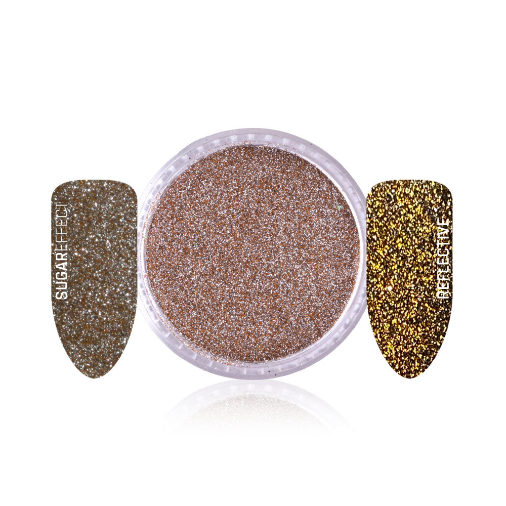 Reflective Glitzer 3 für Nageldesign Nägel & Nagelstudios Reflective Glitzer 3, braun, farbliches Glitzer, farbpuder, glimmer, glitter, gold, golden, puder, royal glitter für Nägel im Nageldesign & Nagelstudios