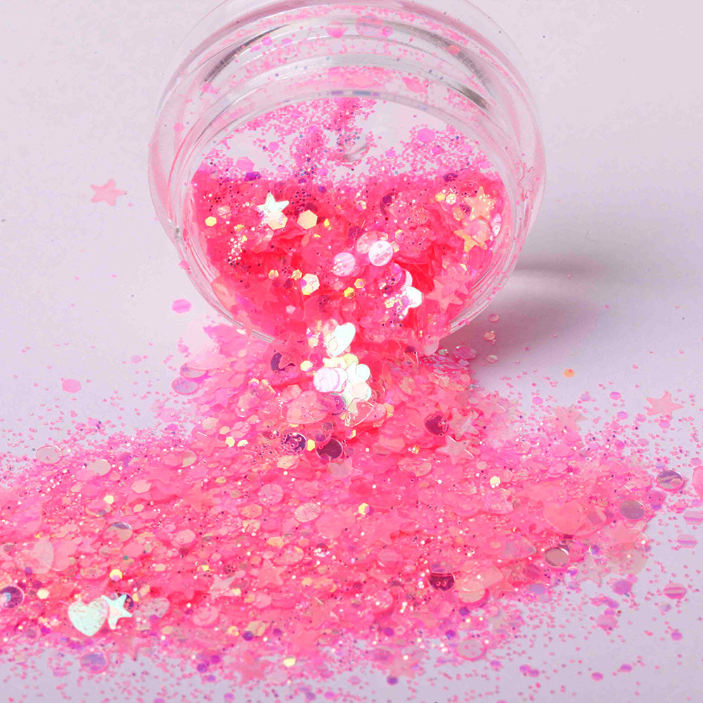 Sweet Heart · Neon Pink - Glitter Sweet Heart · Neon Pink - Glitter