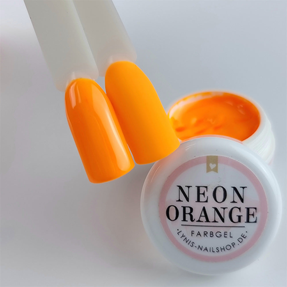 Neon Orange · Dekogel 5ml** für Nageldesign Nägel & Nagelstudios Neon Orange · Dekogel 5ml**, deko, dekogel, farbe, farbgel, gel, leuchtend, orange für Nägel im Nageldesign & Nagelstudios