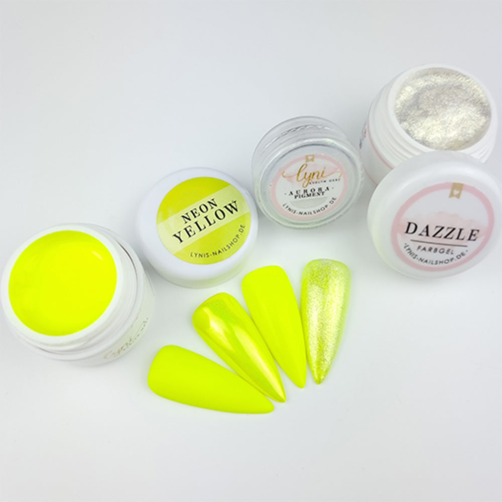 Neon Yellow · Dekogel 5ml** für Nageldesign Nägel & Nagelstudios Neon Yellow · Dekogel 5ml**, deko, dekogel, farbe, farbgel, gel, gelb, leuchtend, yellow für Nägel im Nageldesign & Nagelstudios