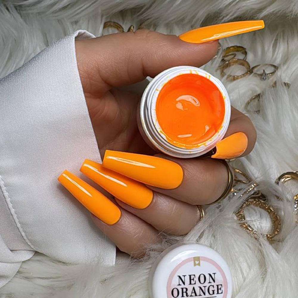 Neon Orange · Dekogel 5ml** für Nageldesign Nägel & Nagelstudios Neon Orange · Dekogel 5ml**, deko, dekogel, farbe, farbgel, gel, leuchtend, orange für Nägel im Nageldesign & Nagelstudios