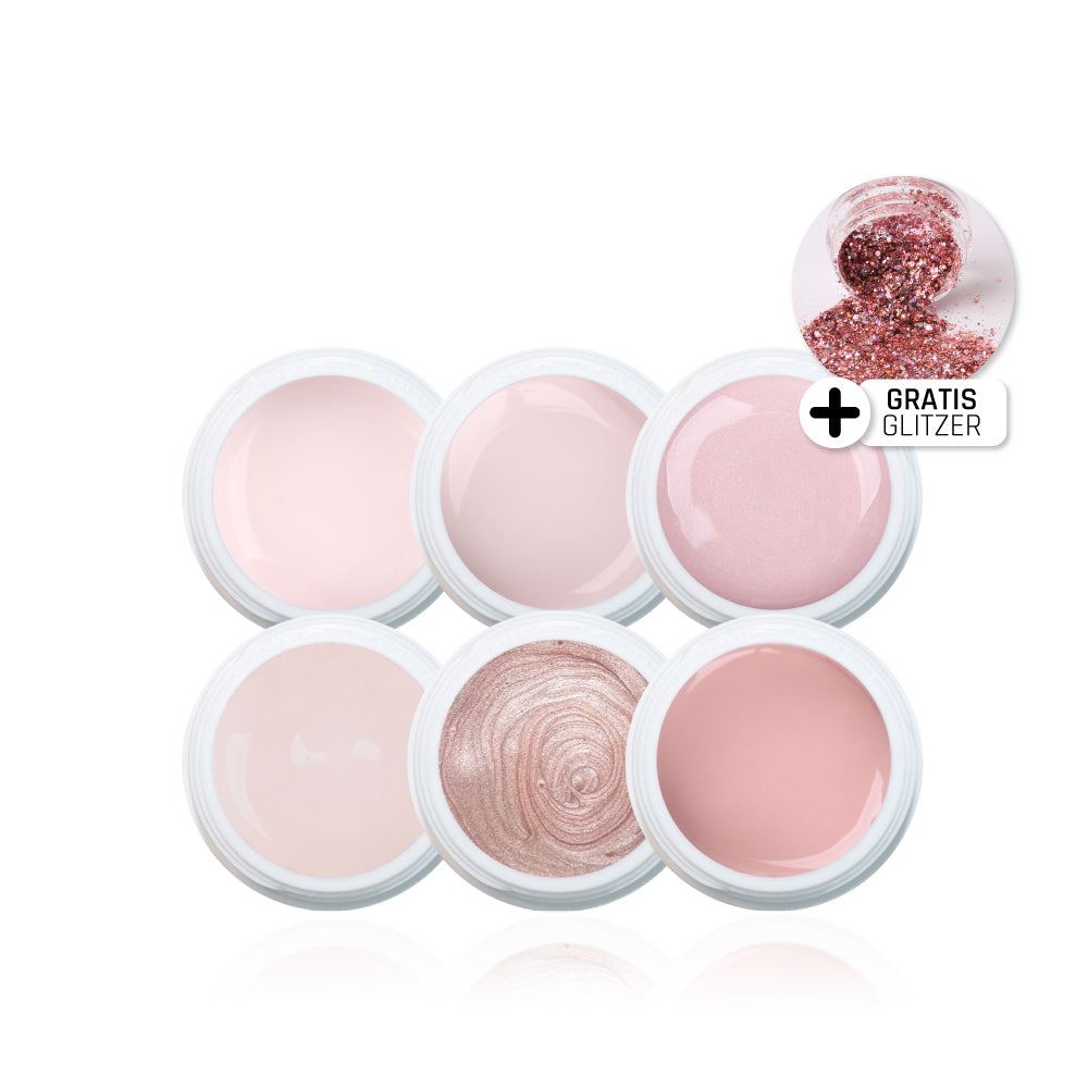 Nude Farbgel Set 6 Stück* für Nageldesign Nägel & Nagelstudios Nude Farbgel Set 6 Stück*, color gel, Farbe für Nägel, Gel Farben, Gelnägel Farbe, kit für Nägel im Nageldesign & Nagelstudios