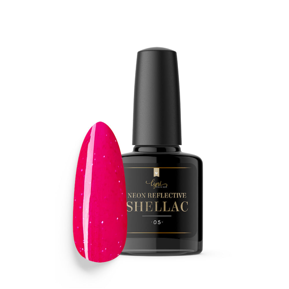 Shellac · Neon Reflective 05 · 7,3ml für Nageldesign Nägel & Nagelstudios Shellac · Neon Reflective 05 · 7,3ml, bunt, disco, effekt Shellac, funkeln, gellack, gelpolish, glitter, glitzer, glitzer lacke, knallig, leuchtende farben, pink, reflektierend für Nägel im Nageldesign & Nagelstudios