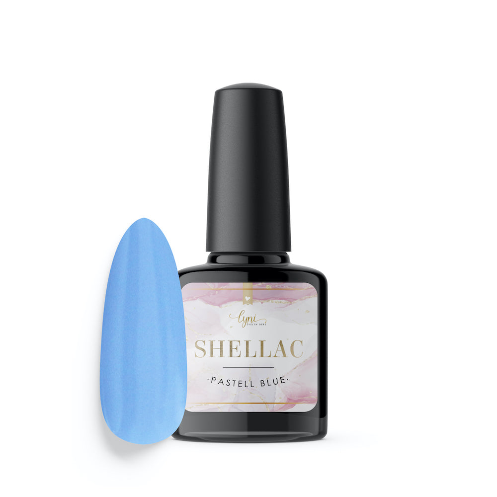Shellac · Pastell Blue 7,3ml für Nageldesign Nägel & Nagelstudios Shellac · Pastell Blue 7,3ml, blau, gel polish, gellack, nail polish, uv lack für Nägel im Nageldesign & Nagelstudios