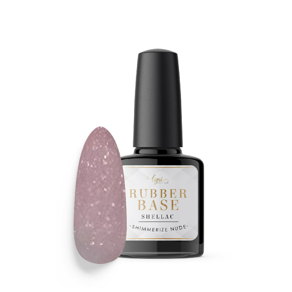 Shellac · Rubber Base · Shimmerize Nude 7,3ml für Nageldesign Nägel & Nagelstudios Shellac · Rubber Base · Shimmerize Nude 7,3ml, Aufbaugel in der Flasche, Aufbaugel Naturnagel, Base Gel, Effekt, flexibles Aufbaugel, flexibles Gel, gel polish, gellack, Glitzer, Grundiergel, Haftgel, Hautfarbe, nail polish, Naturnagelverstärkung, Nude, Pastell, Shellac, uv lack für Nägel im Nageldesign & Nagelstudios