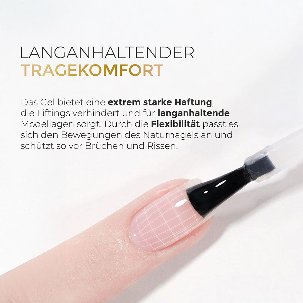 Rubber Base · Perfect Flex · 60ml* Refill für Nageldesign Nägel & Nagelstudios Rubber Base · Perfect Flex · 60ml* Refill, Acrylgel, Base gegen Liftings, durchsichtig, flexibles Aufbaugel, Gel, Gellack, Gelpolish, grundiergel, Haftgel, klar, Rubber Base, Shellac, Strasssteinbefestigung für Nägel im Nageldesign & Nagelstudios