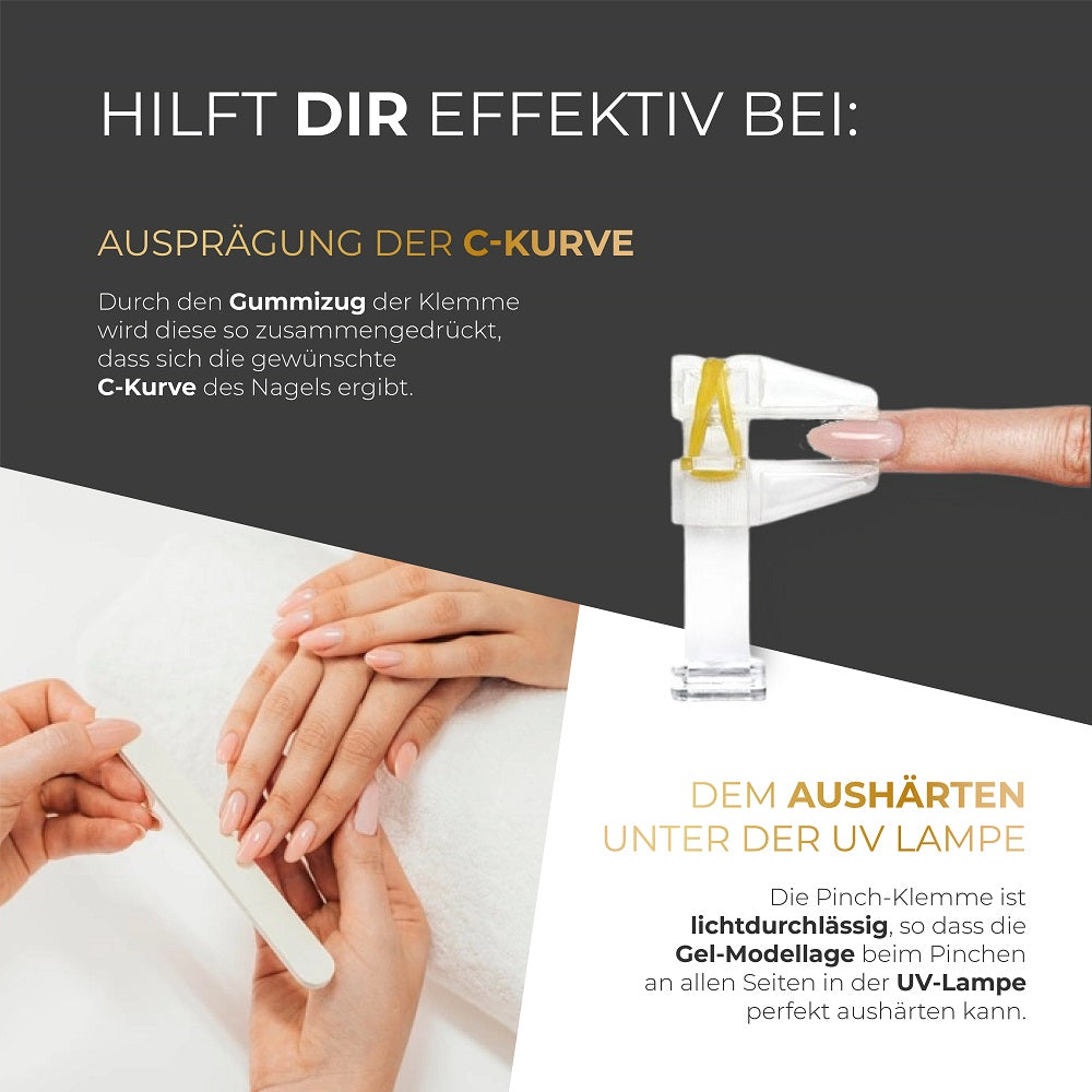 Pinch Klemme · clear für Nageldesign Nägel & Nagelstudios Pinch Klemme · clear, klar, klemme, Nagelklemme für Nägel im Nageldesign & Nagelstudios